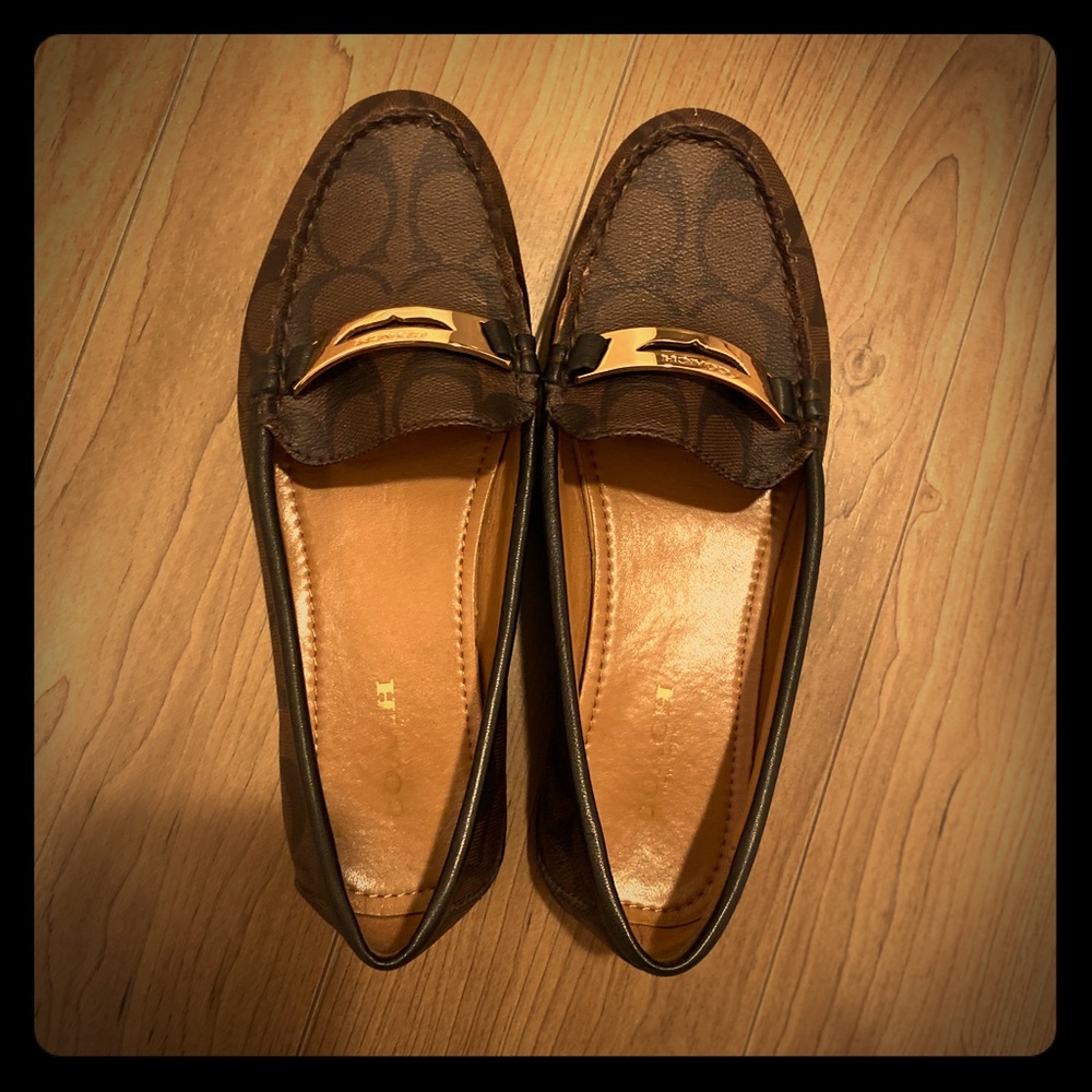 COACH Olympia Leather Loafers